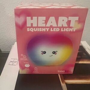 Heart squishy LED light